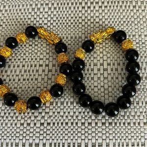 Black and gold